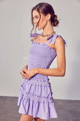 Summer Smocked Tiered Mini Dress | Chic & Comfortable, Dresses, $ 65.00, A Moment Of Now™